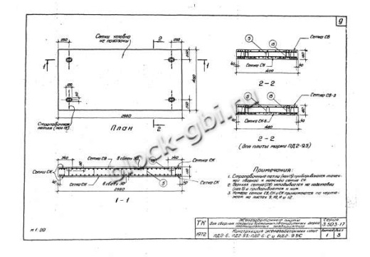 Плита ПД 2-9.5-С Плита ПД 2-9.5-С