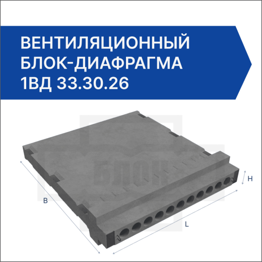 Вентиляционный блок-диафрагма 1ВД 33.30.26
