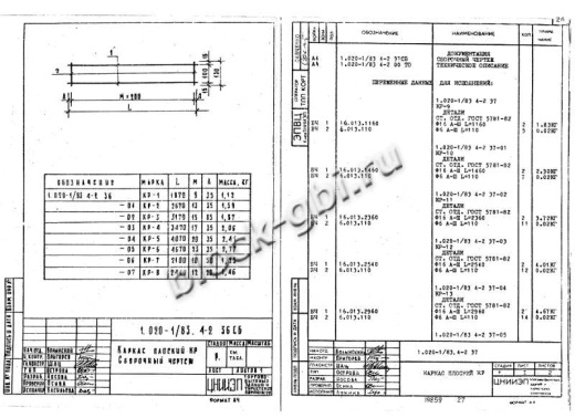 Диафрагма жесткости ДПЛ 26.26 Диафрагма жесткости ДПЛ 26.26