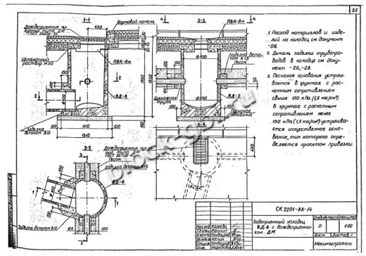 Колодец футерованный ВД-8-фут