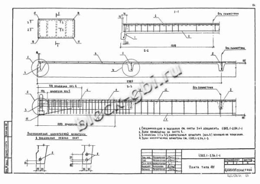 Плита 1ПГ 6-4 Плита 1ПГ 6-4