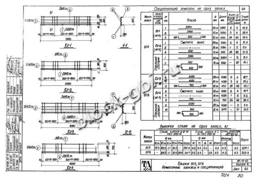 Балка тоннелей БТ 5
