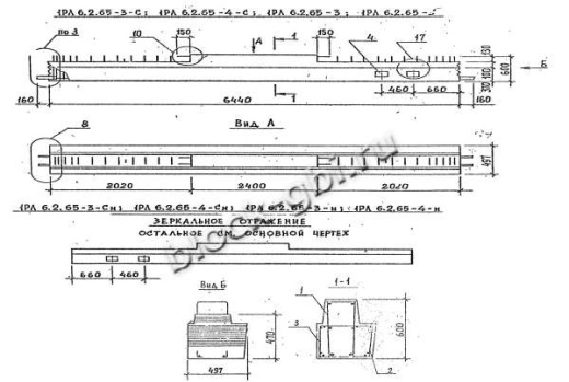Ригель 1РЛ 6.2.65-4 Ригель 1РЛ 6.2.65-4