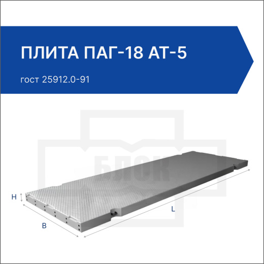 Плита ПАГ-18 АТ-5 Плита ПАГ-18 АТ-5