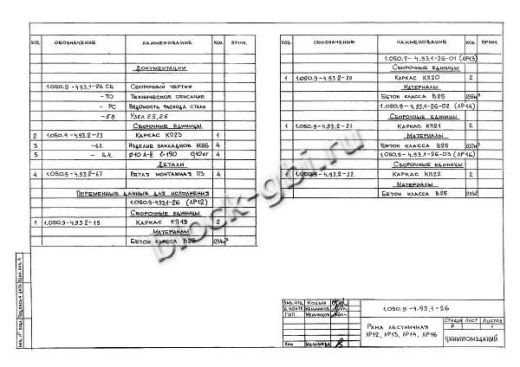 Лестничная опорная рама ЛР 12