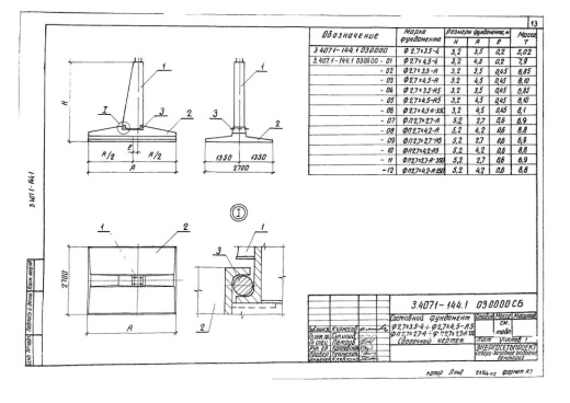 Фундамент Ф2.7х4.5-А-350 Фундамент Ф2.7х4.5-А-350