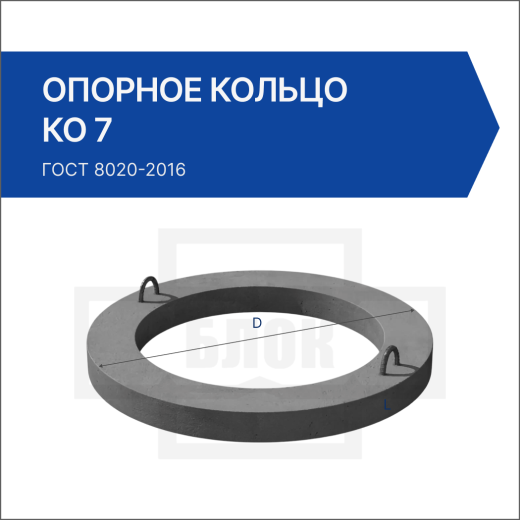 Опорное кольцо КО 7 Опорное кольцо КО 7