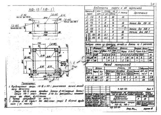 Фундамент СКФ-3