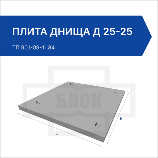 Плита днища Д 25-25
