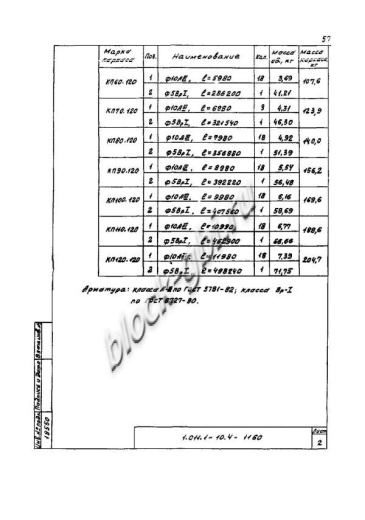 Свая СО 100.120 Свая СО 100.120